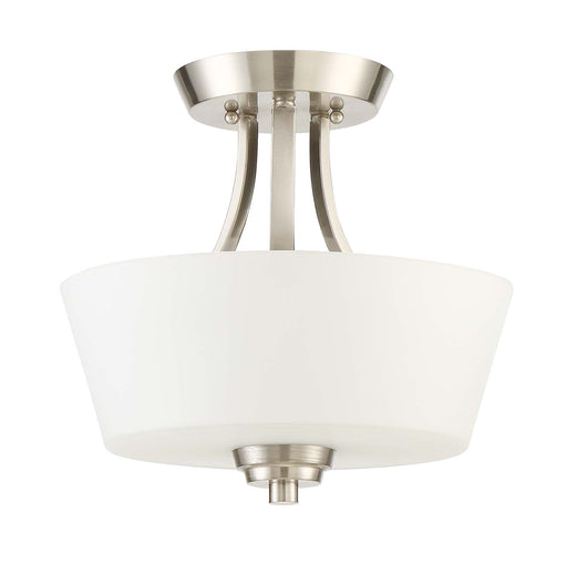 Grace 2-Light Convertible Semi Flush in Brushed Polished Nickel