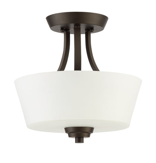 Grace 2-Light Convertible Semi Flush in Espresso