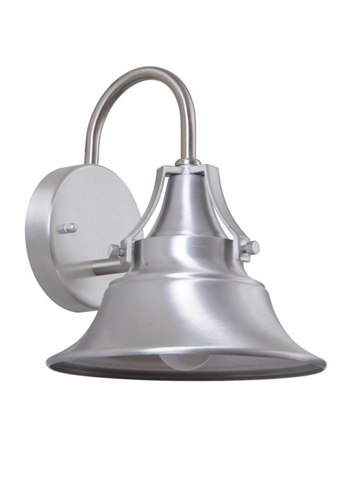 Union 1-Light Wall Lantern in Satin Aluminum