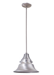 Union 1-Light Pendant in Satin Aluminum