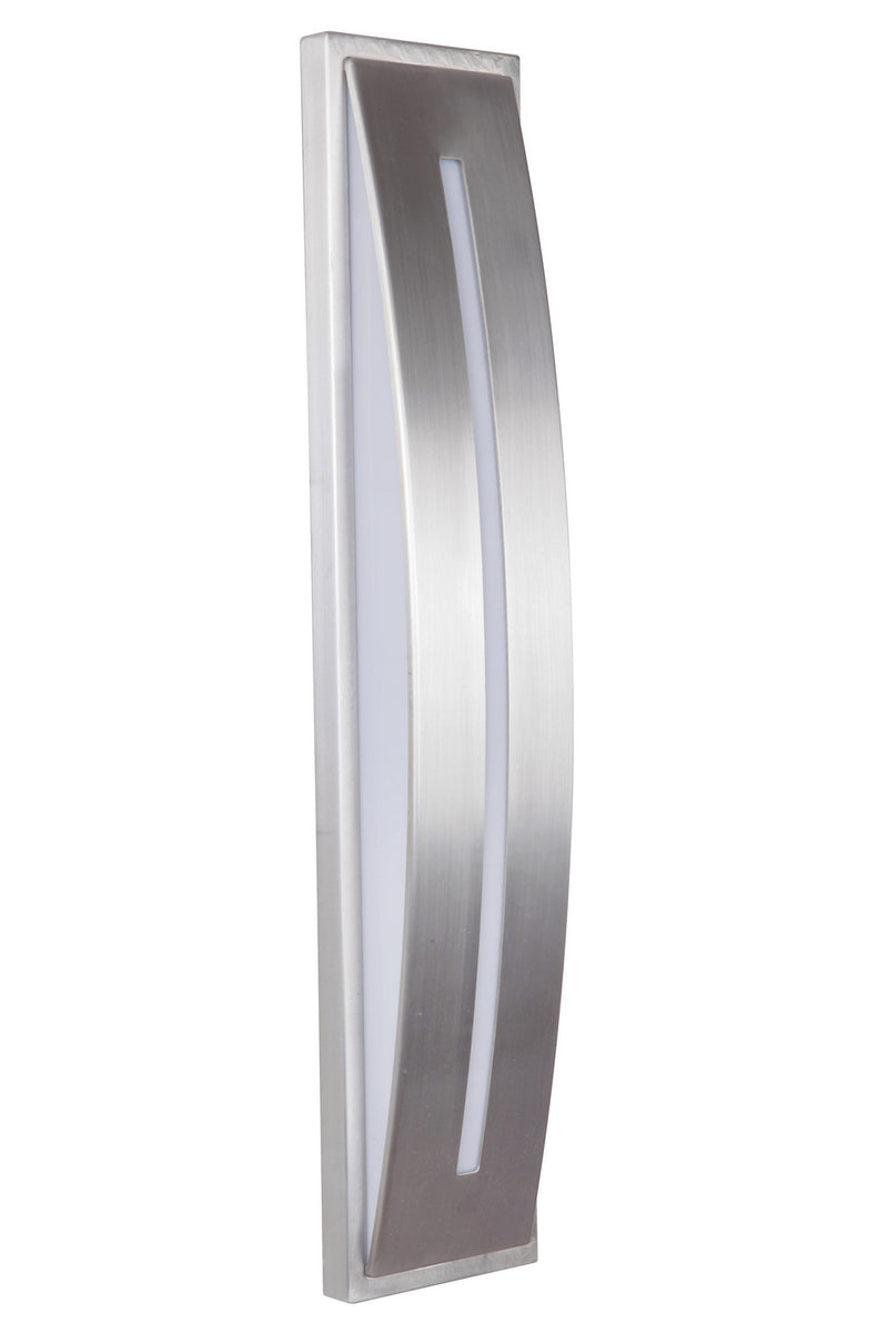 Luna 1-Light Pocket Sconce in Satin Aluminum