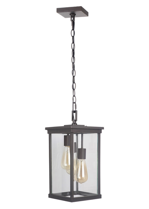 Riviera III 3-Light Pendant in Oiled Bronze Outdoor