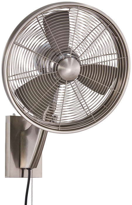 Anywhere - 15" Oscillating Fan in Brushed Nickel - Lamps Expo