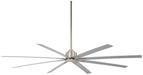 Xtreme H2O 84" Outdoor Ceiling Fan in Brushed Nickel Wet
