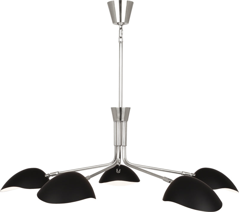 Rico Espinet Racer Chandelier in Polished Nickel Finish - Lamps Expo