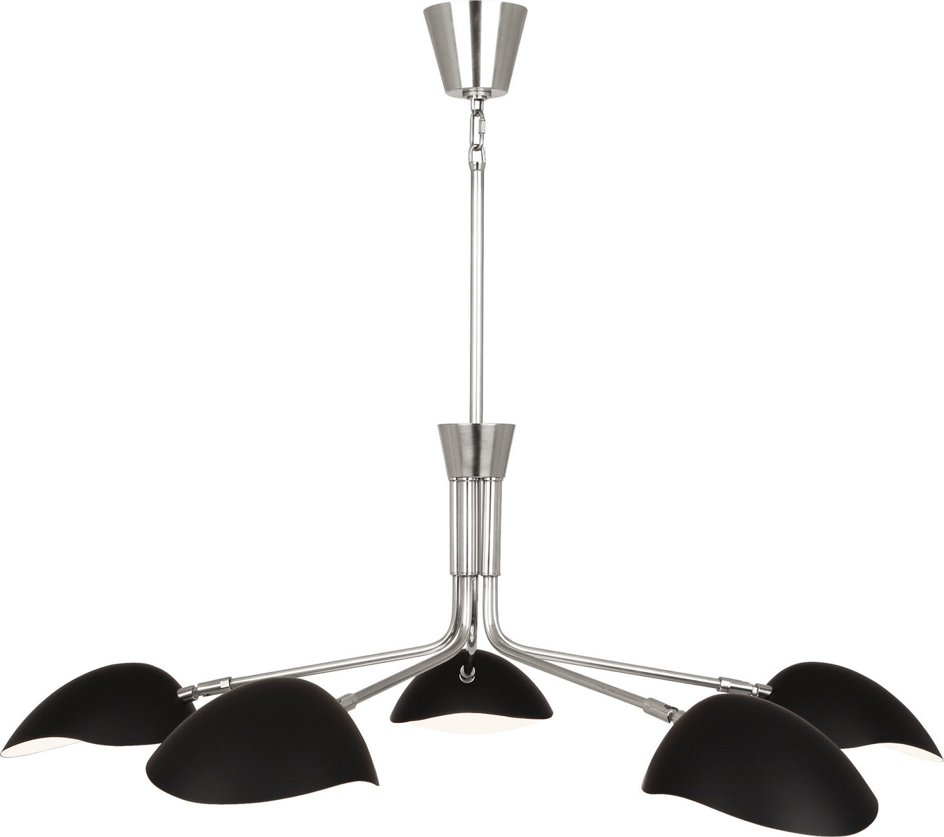 Rico Espinet Racer Chandelier in Polished Nickel Finish - Lamps Expo