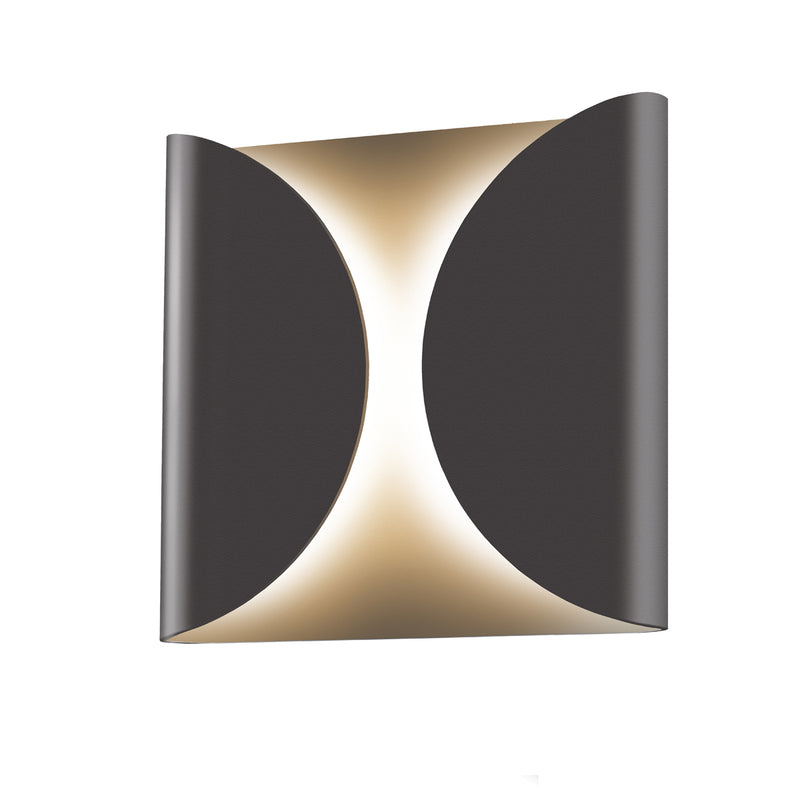 Folds LED Sconce in Textured Bronze - Lamps Expo