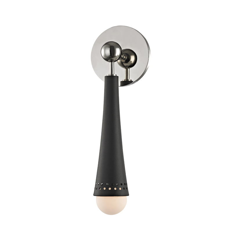 Tupelo 1 Light Wall Sconce in Polished Nickel - Lamps Expo