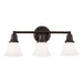 Edison Collection 3 Light Bath Bracket in Old Bronze - Lamps Expo