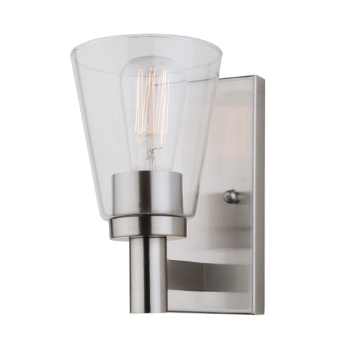 Clarence Wall Light In Brushed Nickel