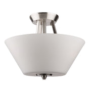 Clayton Flush Mount In Brushed Nickel