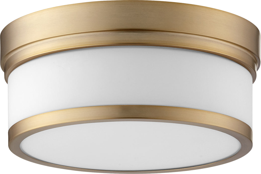 Celeste Transitional Ceiling Mount in Aged Brass