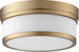 Celeste Transitional Ceiling Mount in Aged Brass