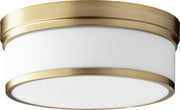Celeste Transitional Ceiling Mount in Aged Brass