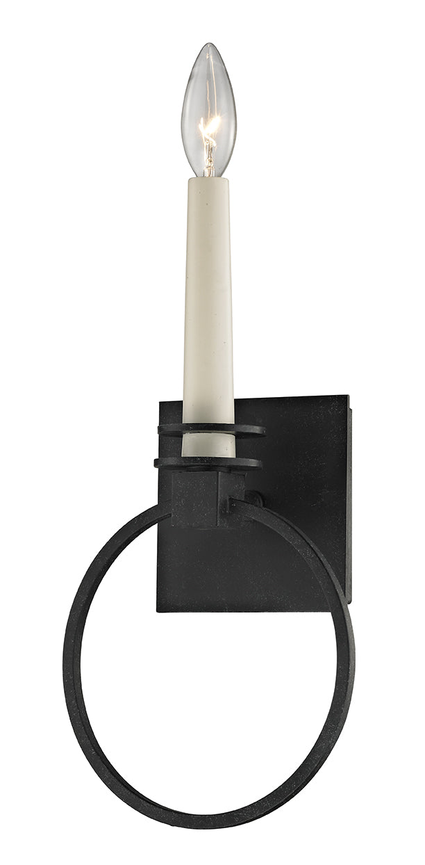 Juliette 1-Light Wall Sconce in Country Iron - Lamps Expo