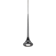 Bach Down Pendant in Black Chrome