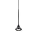 Bach Down Pendant in Black Chrome