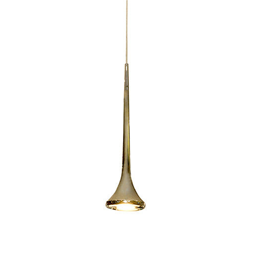 Bach Down Pendant in  Brass