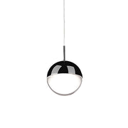 Pluto Down Pendant in Black Chrome