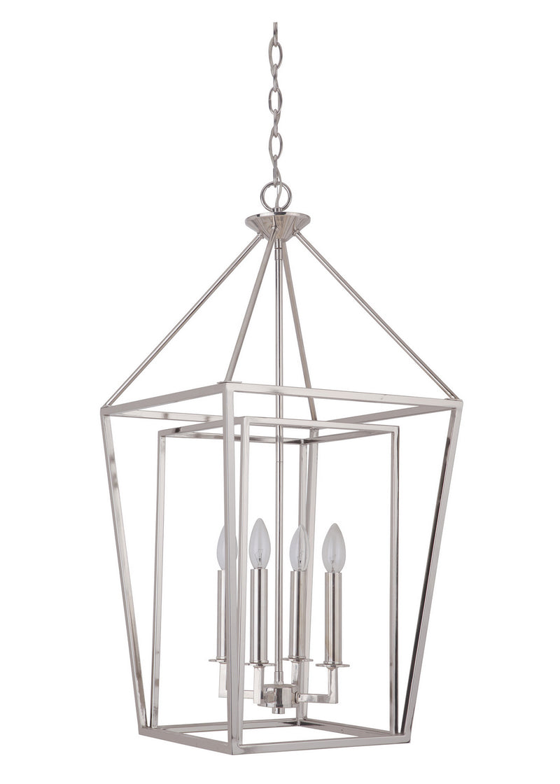 Hudson 4-Light Foyer in Polished Nickel - Lamps Expo