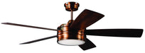 Braxton 1-Light Ceiling Fan in Brushed Copper