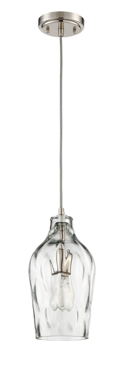 Mini Pendant 1-Light Mini Pendant w/Cord in Brushed Polished Nickel