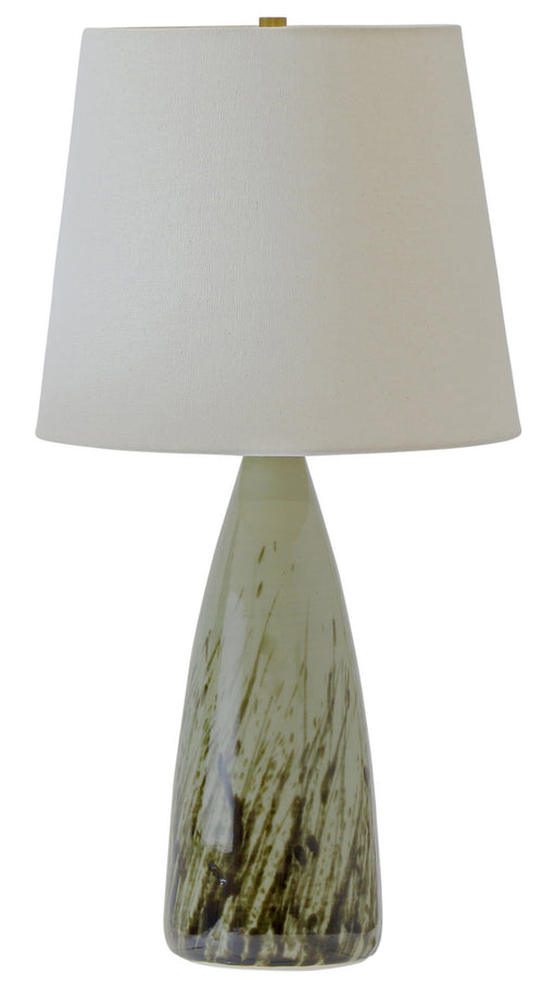 Scatchard 25.5 Inch Table Lamp In Decorated Celadon with Linen Hardback