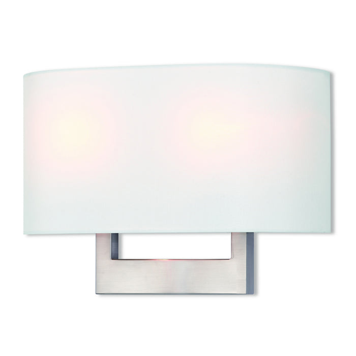 Hayworth 2 Light ADA Wall Sconce in Brushed Nickel