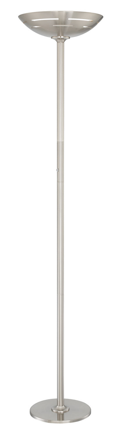 Glison LED Torch Lamp in Polished Steel - Lamps Expo