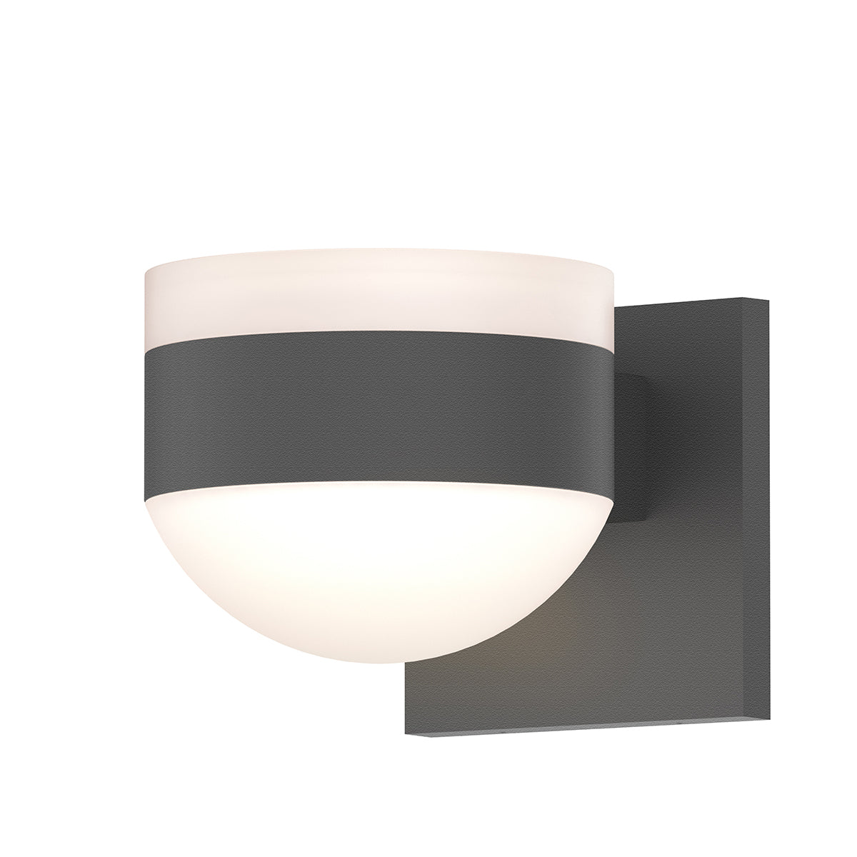 Reals Up/Down LED Sconce in Textured Gray - Lamps Expo