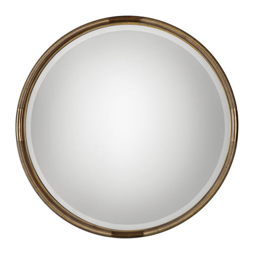 Uttermost's Finnick Iron Coil Round Mirror Designed by Grace Feyock
