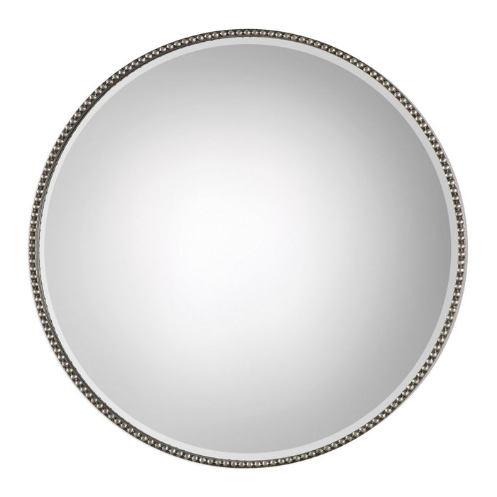 Uttermost's Stefania Beaded Round Mirror Designed by Grace Feyock