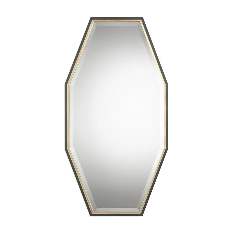 Uttermost's Savion Gold Octagon Mirror Designed by Grace Feyock