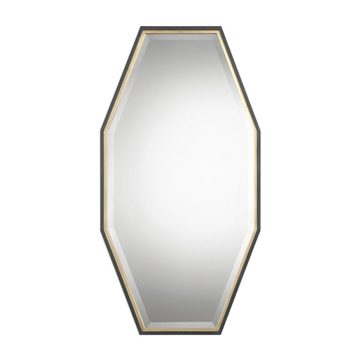Uttermost's Savion Gold Octagon Mirror Designed by Grace Feyock