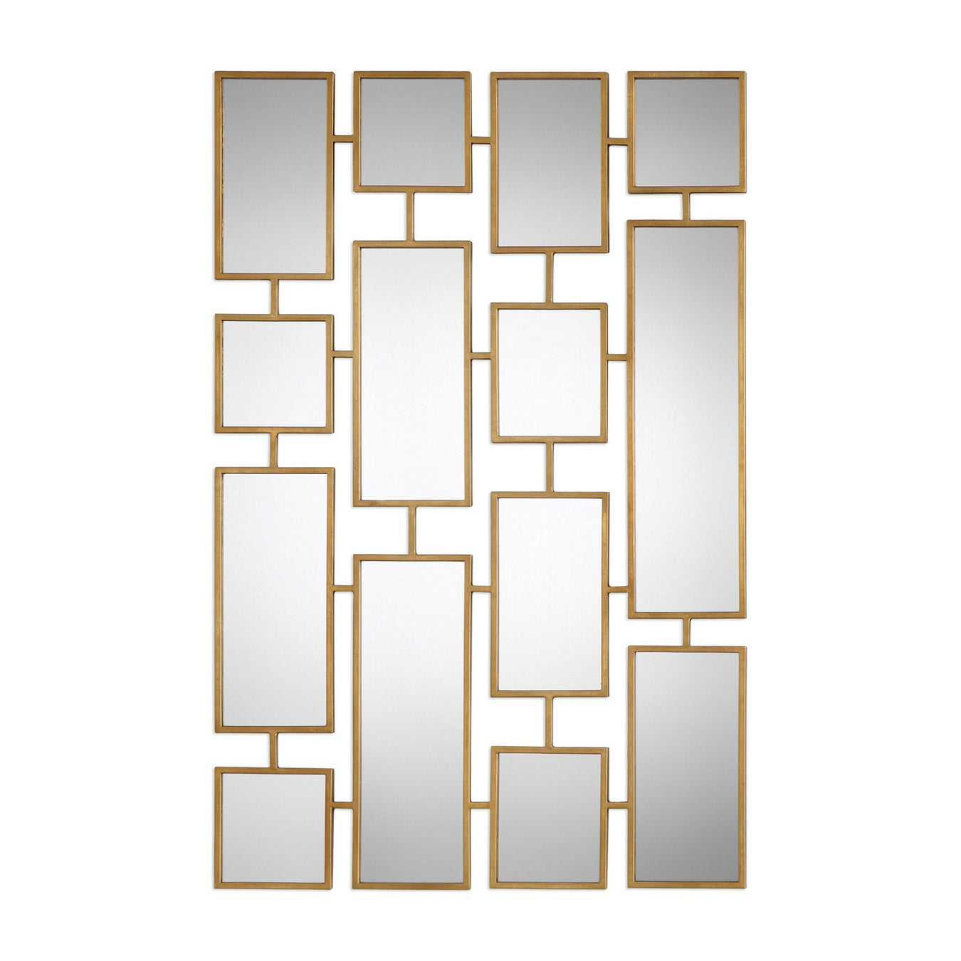 Uttermost's Kennon Forged Gold Rectangles Mirror