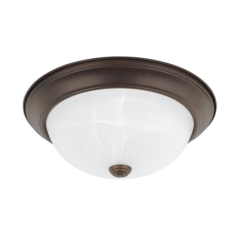 Bates Two Light Flush Mount in Bronze