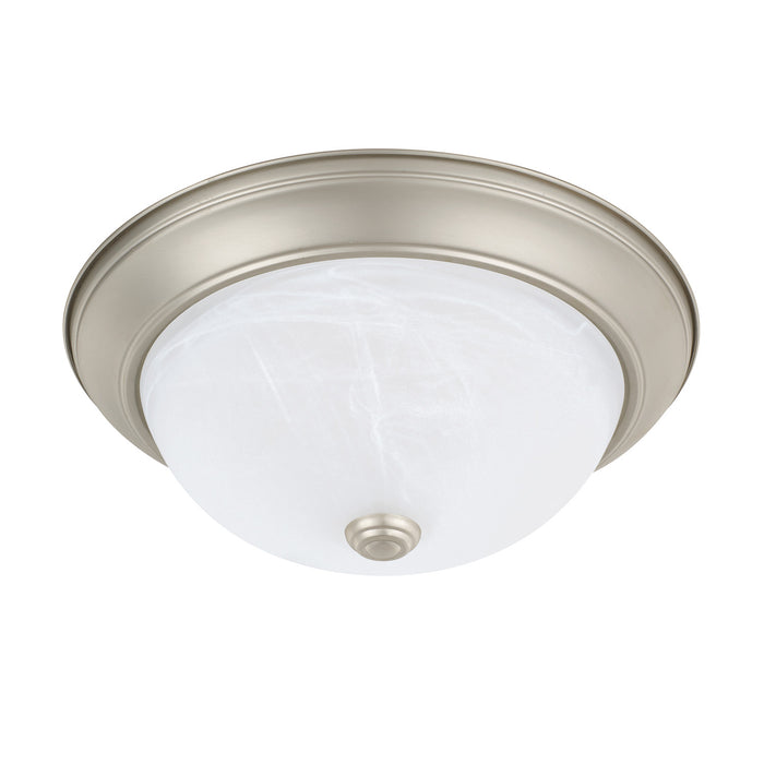 Bates Two Light Flush Mount in Matte Nickel