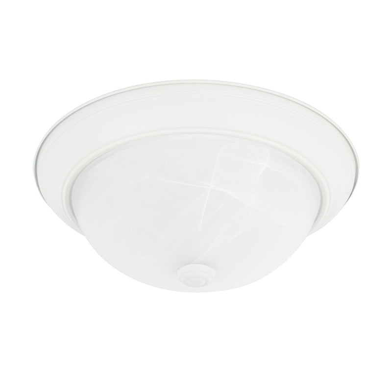 Bates Two Light Flush Mount in Matte White