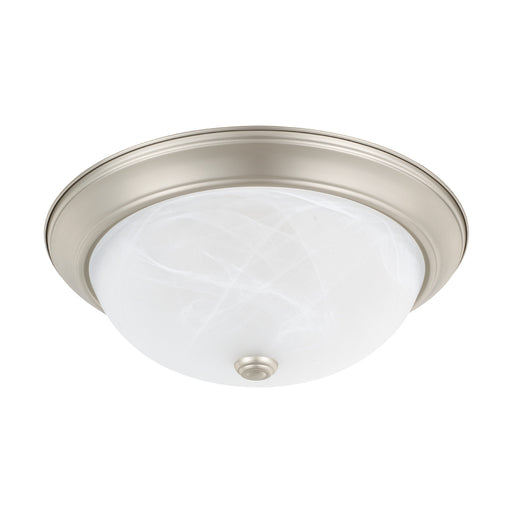 Bates Three Light Flush Mount in Matte Nickel