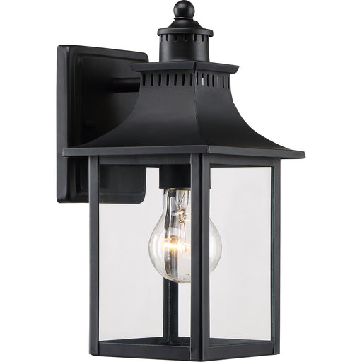 Chancellor 1-Light Outdoor Lantern in Mystic Black