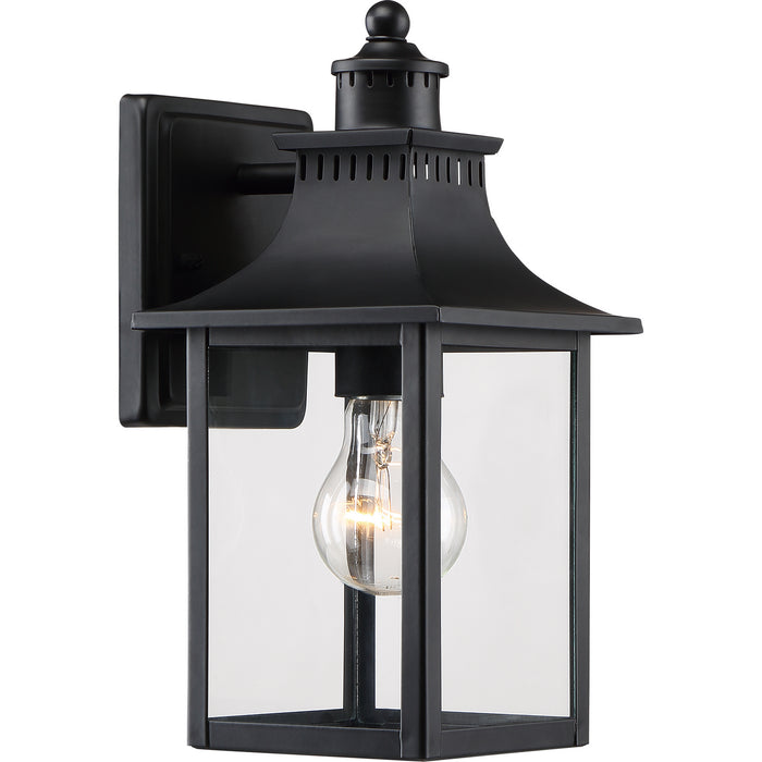 Chancellor 1-Light Outdoor Lantern in Mystic Black