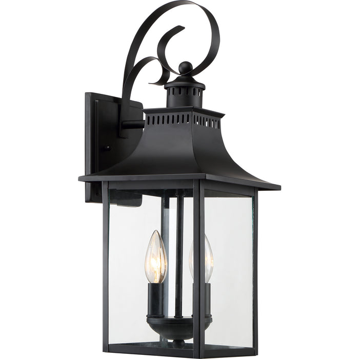 Chancellor 2-Light Outdoor Lantern in Mystic Black