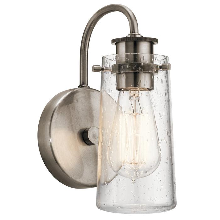Braelyn Wall Sconce 1-Light in Classic Pewter