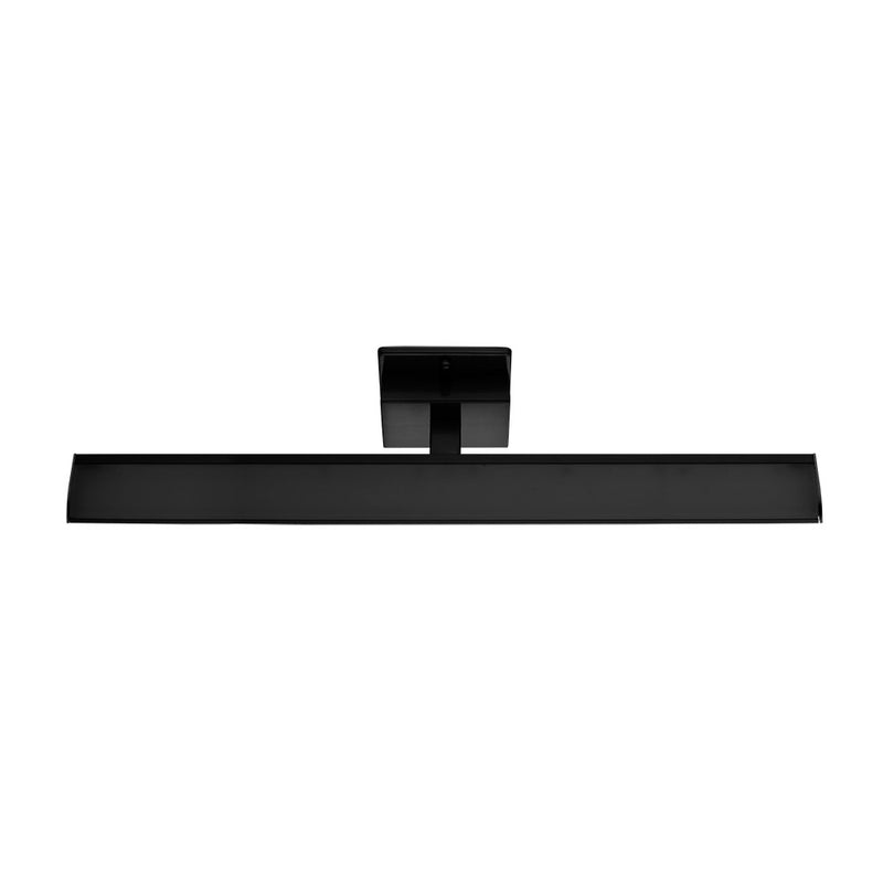 Tabiano 3x3.2W LED Vanity Light With Matte Black Finish & White Acrylic Shade