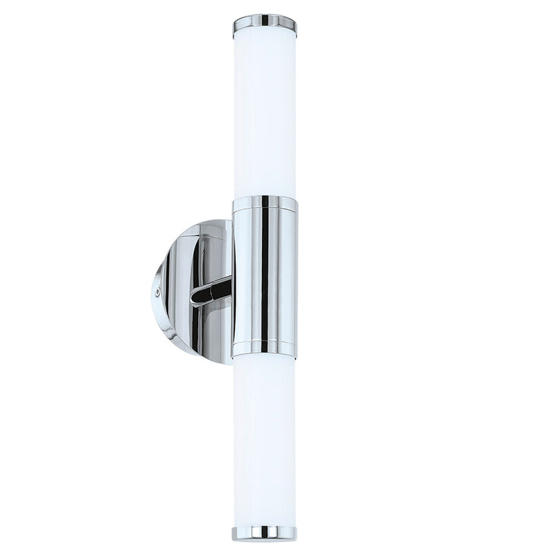 Palmera 1 1x11W LED Vanity Wall Light With Chrome Finish & Opal Glass