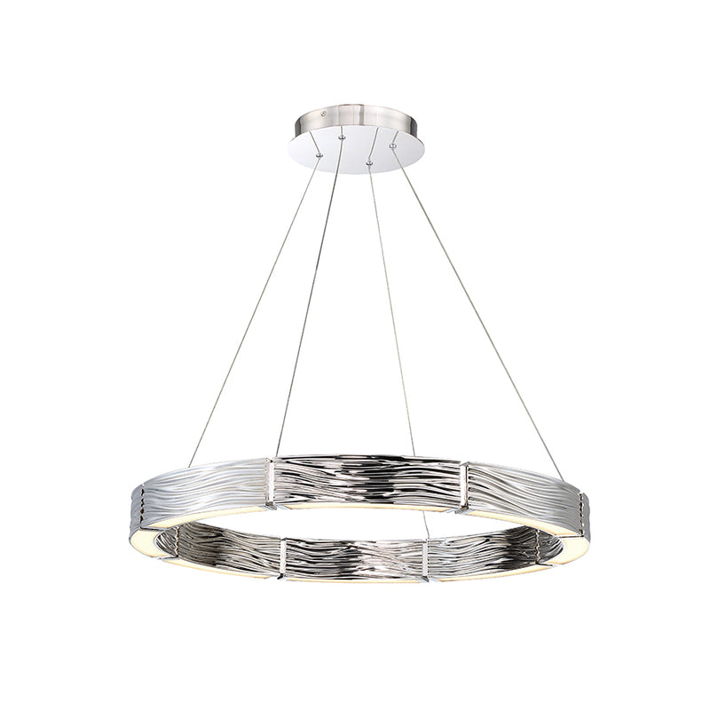 Zelda LED Chandelier in Polished Nickel - Lamps Expo