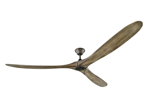 Maverick Super Max Ceiling Fan in Aged Pewter with Light Grey Weathered Oak Blade