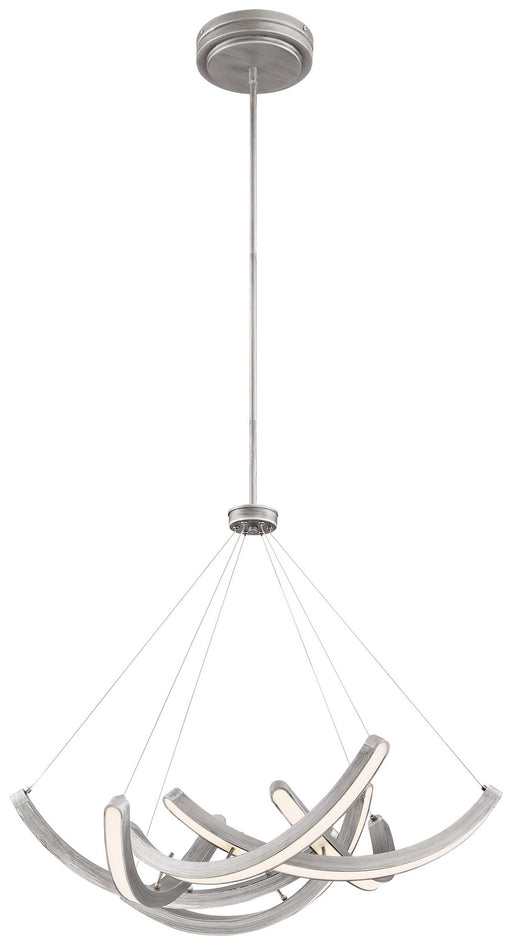 Swing Time LED Pendant in Brushed Silver - Lamps Expo