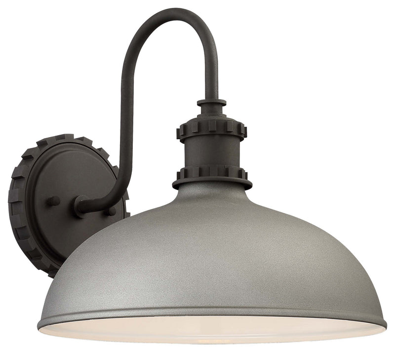 Escudilla Outdoor Wall Mount in Sand Silver with Sand Silver Aluminum Shade