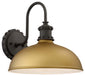 Escudilla Outdoor Wall Mount in Painted Honey Gold with Painted Honey Gold Aluminum Shade